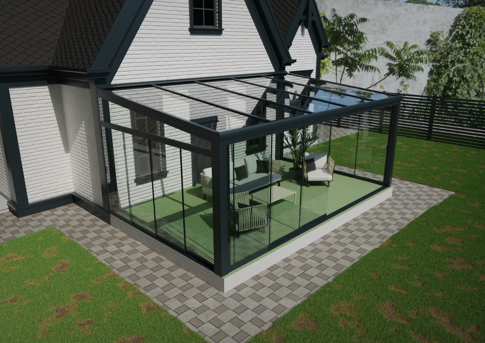 GSW10 ClearLine - Glasschiebewand mit 10mm Sicherheitsglas GSW10 ClearLine - Glasschiebewand mit 10mm Sicherheitsglas