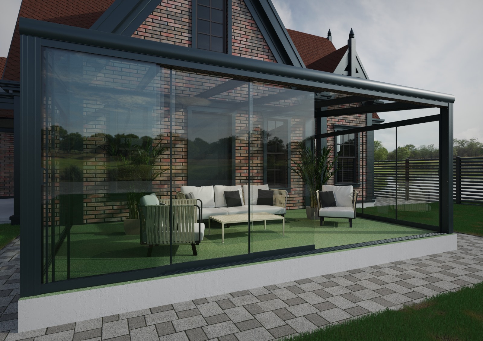GSW10 ClearLine - Glasschiebewand mit 10mm Sicherheitsglas GSW10 ClearLine - Glasschiebewand mit 10mm Sicherheitsglas